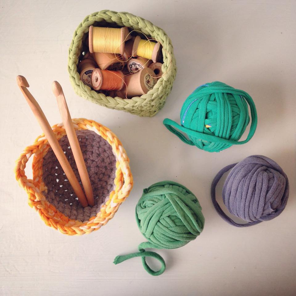 crochet baskets