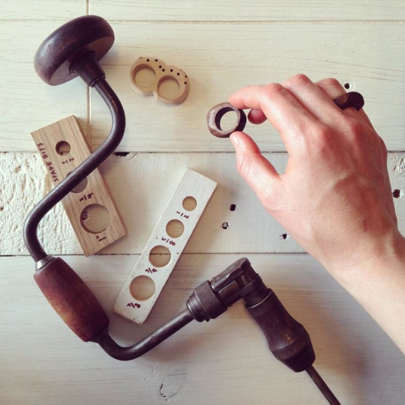 reclaimed wood rings