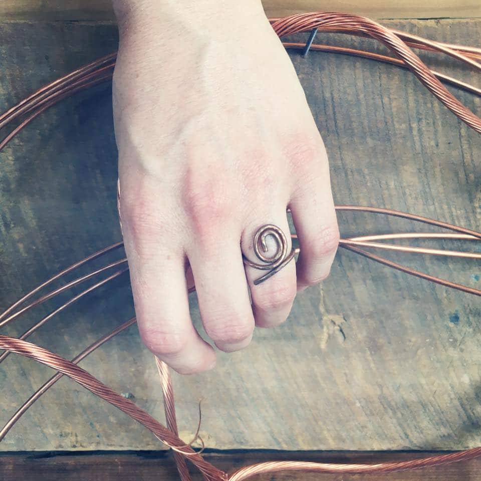 Copper Spiral Ring - Member